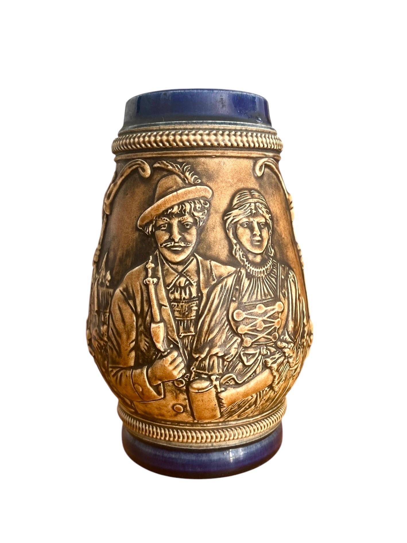 German Stein - Beer Mug - Tankard - Pot - Ceramic - Germany For Sale 3