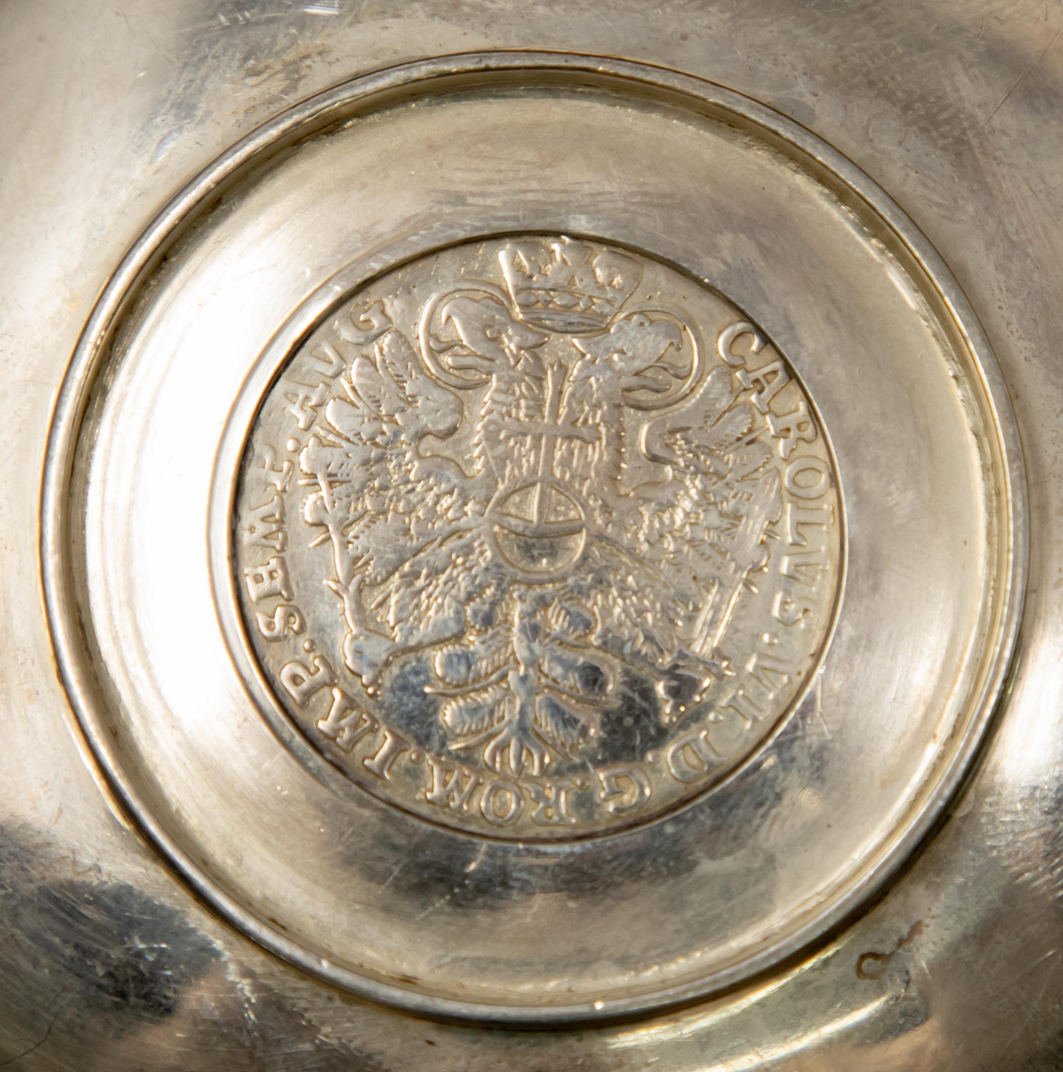 Other German Sterling Silver Coin Dish by Jakob Grimminger For Sale