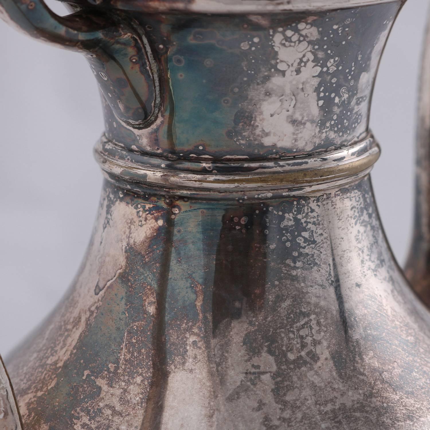 German Sterling Silver Georgian Style Tea Pot, Darmstadt, 19th Century 4