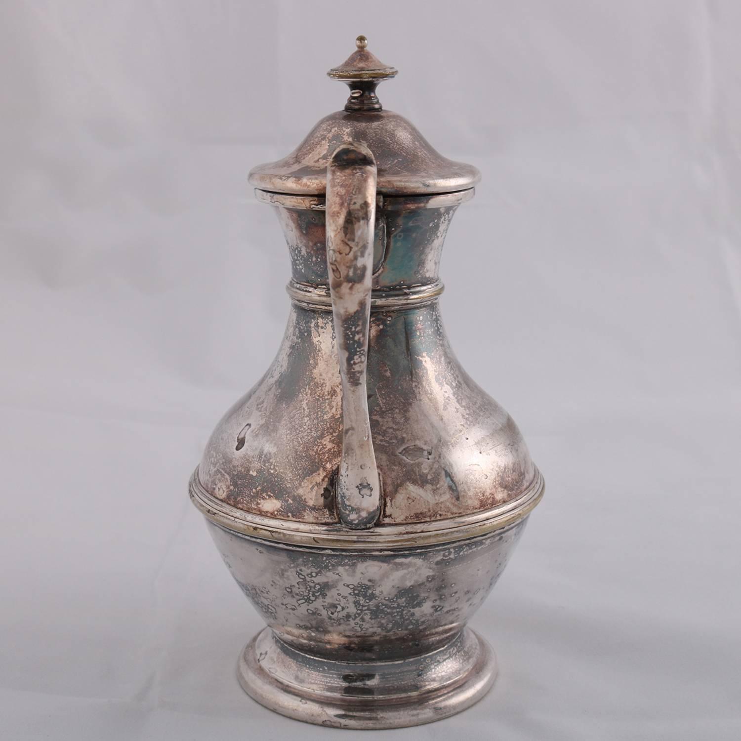 antique silver tea pot