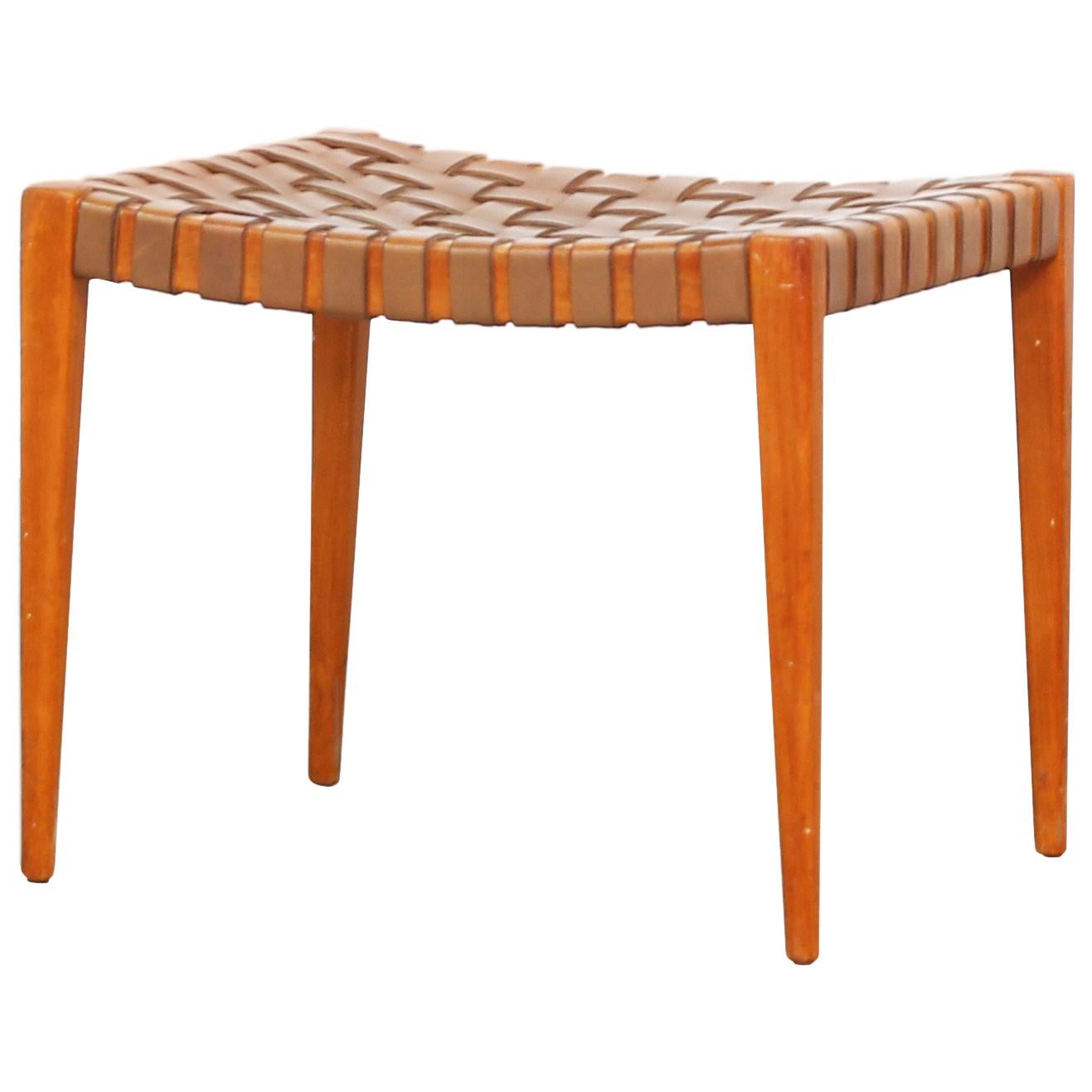 German Stool Ottoman Attributed to Hartmut Lohmeyer, Germany, 1950 For Sale