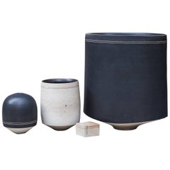 German Studio Ceramic Set by Fritz and Very Vehring, Set of Four