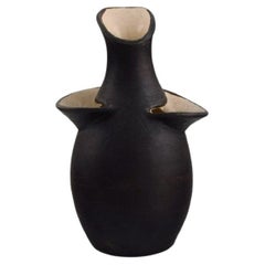 German Studio Ceramicist, Unique Vase in Glazed Stoneware, 1960 / 70s