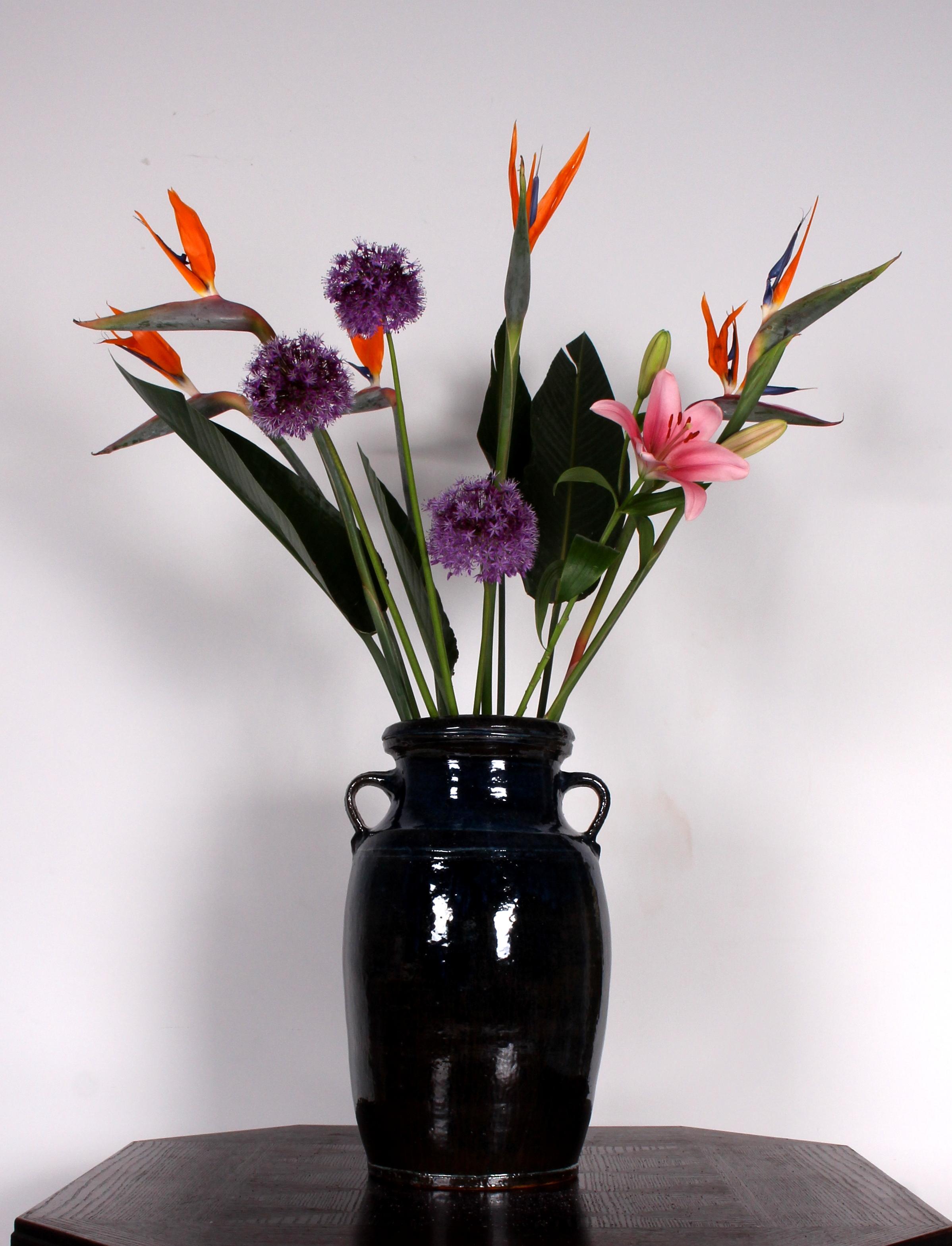 Arts and Crafts German Studio Keramik  Floor Vase archaic amphora 60s huge & heavy (51cms 11kg ) For Sale