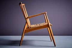 German Studio Lounge Chairs in Ash and Papercord