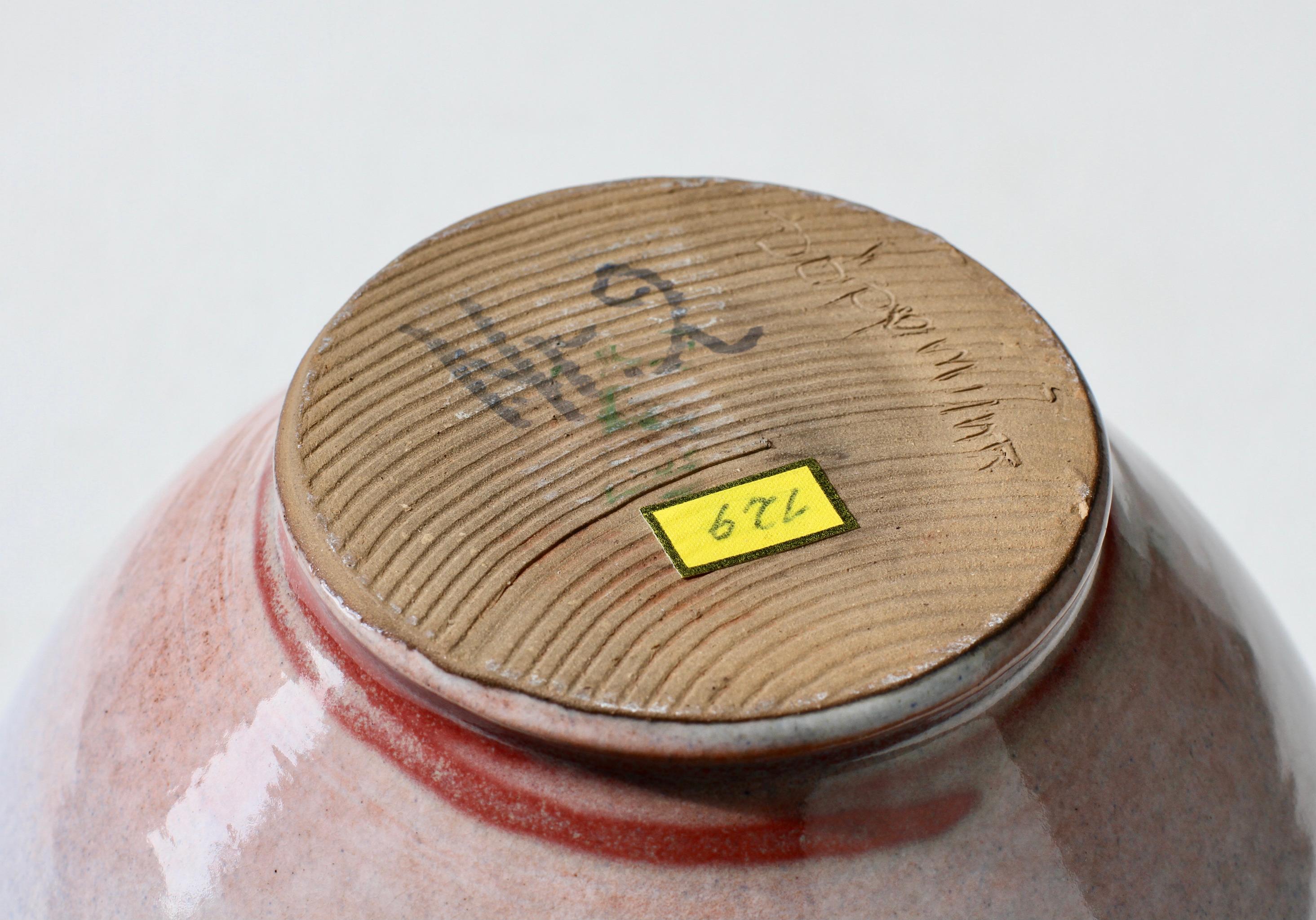 Jarrón esmaltado azul grisáceo de Studio Pottery alemán de Georg Döppmann, 1981 en venta 12