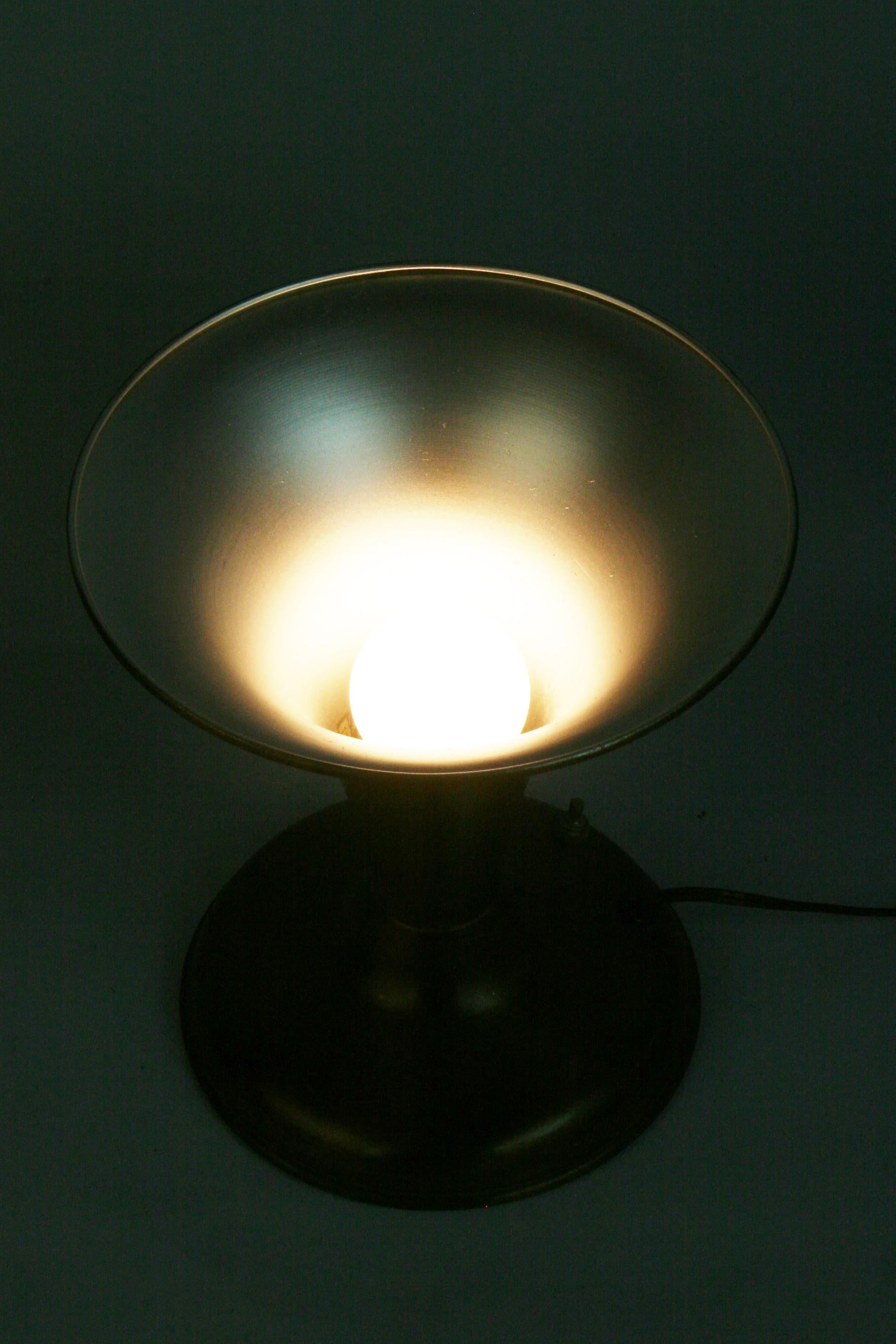 German Table Lamp Metal 1960's For Sale 1