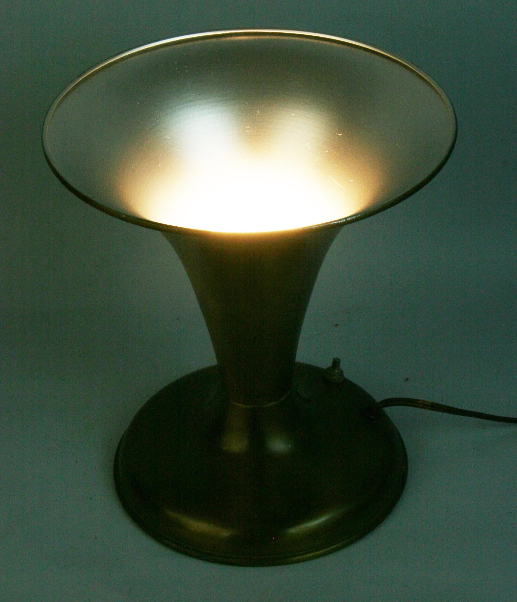 German Table Lamp Metal 1960's For Sale 2