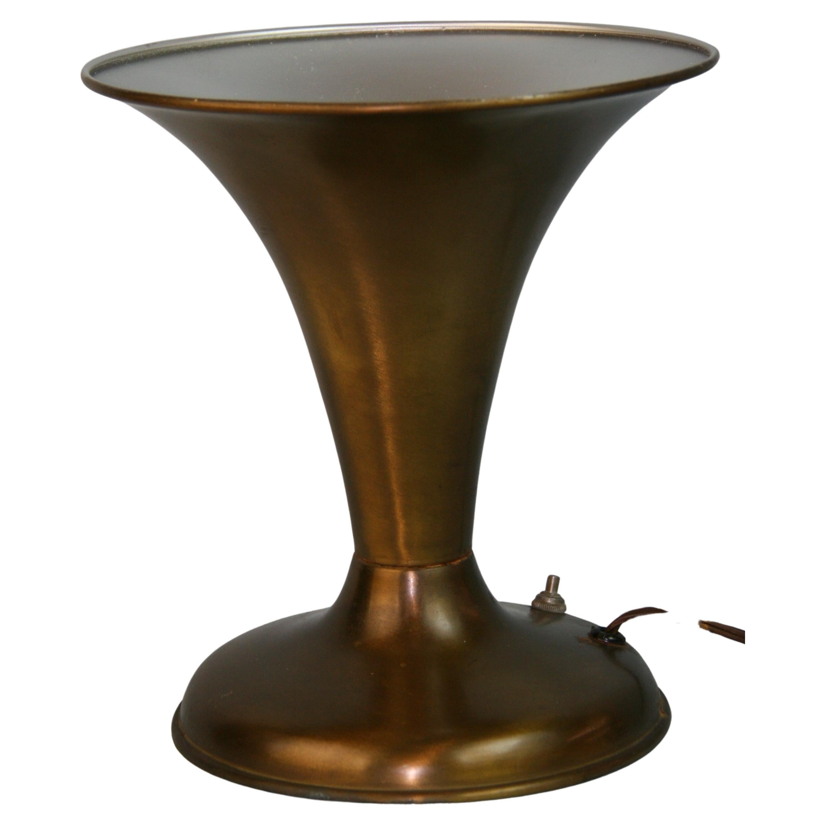 German Table Lamp Metal 1960's For Sale