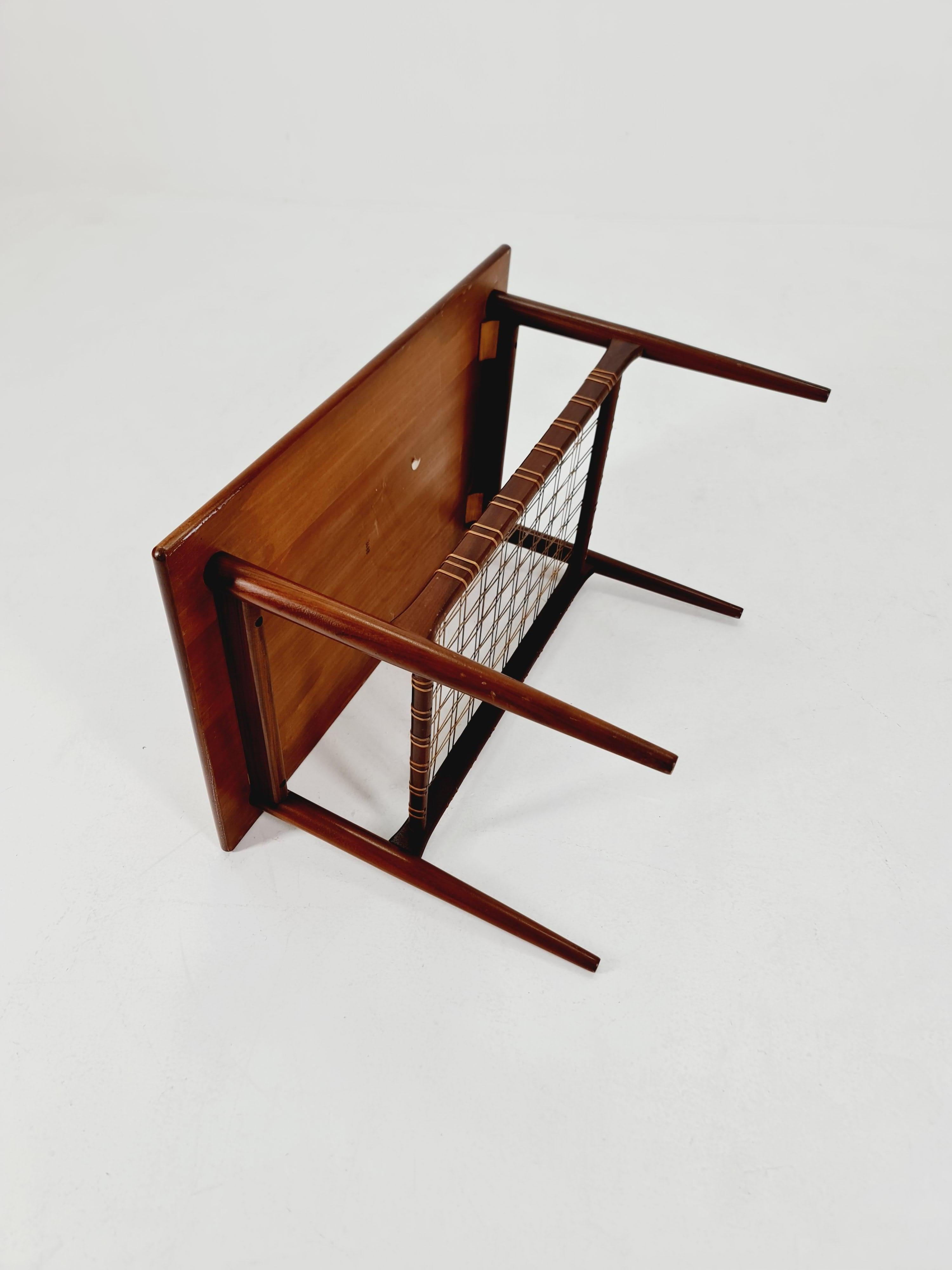 Metallo German Teak Coffee Table by Else Møbelfabrik, 1960s in vendita