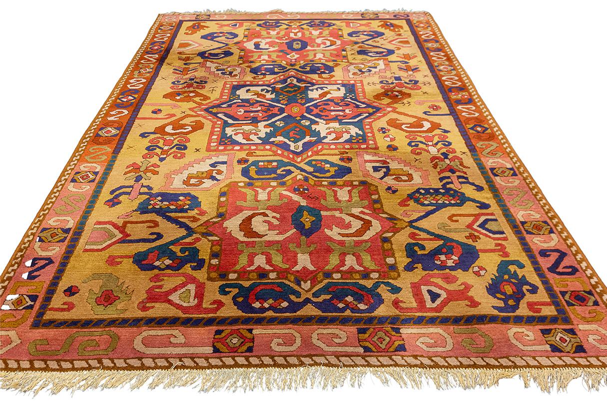Hand-Knotted German Tetex Rug For Sale
