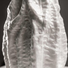 German textured Glass Vase from Ingrid Glashütte, 1970s