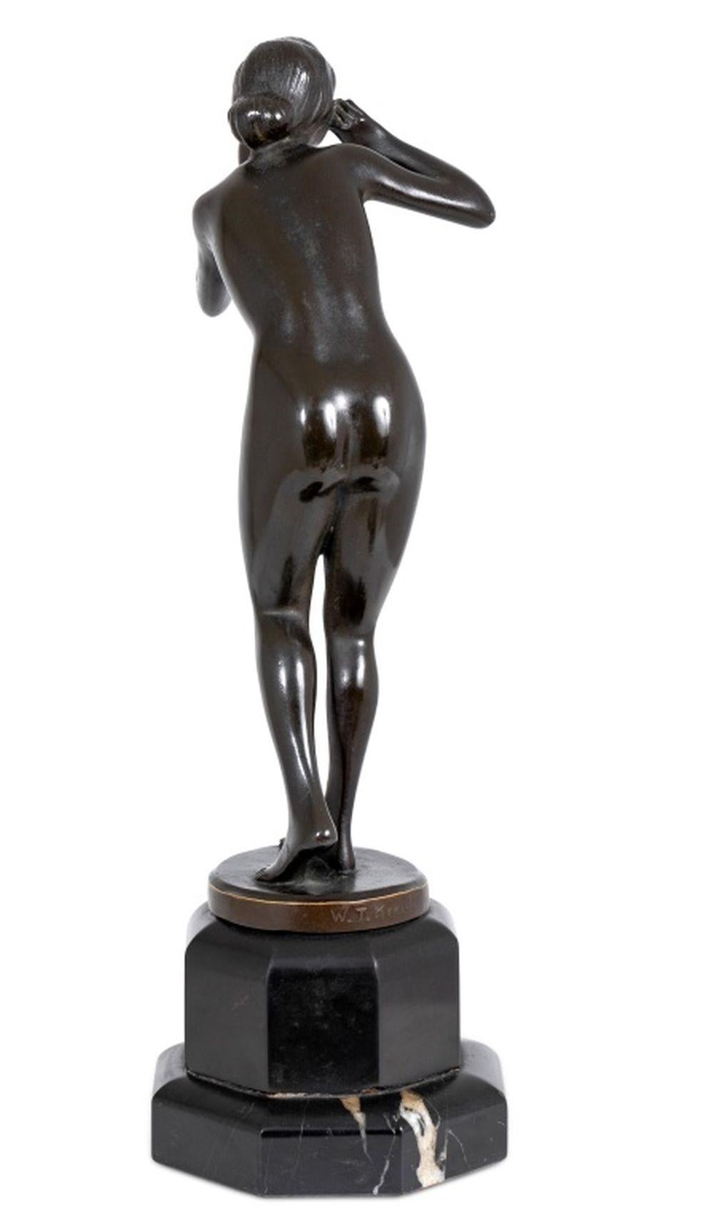 Patinato Scultura tedesca in bronzo patinato 