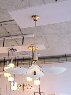 German Three Arm Chandelier, 1980