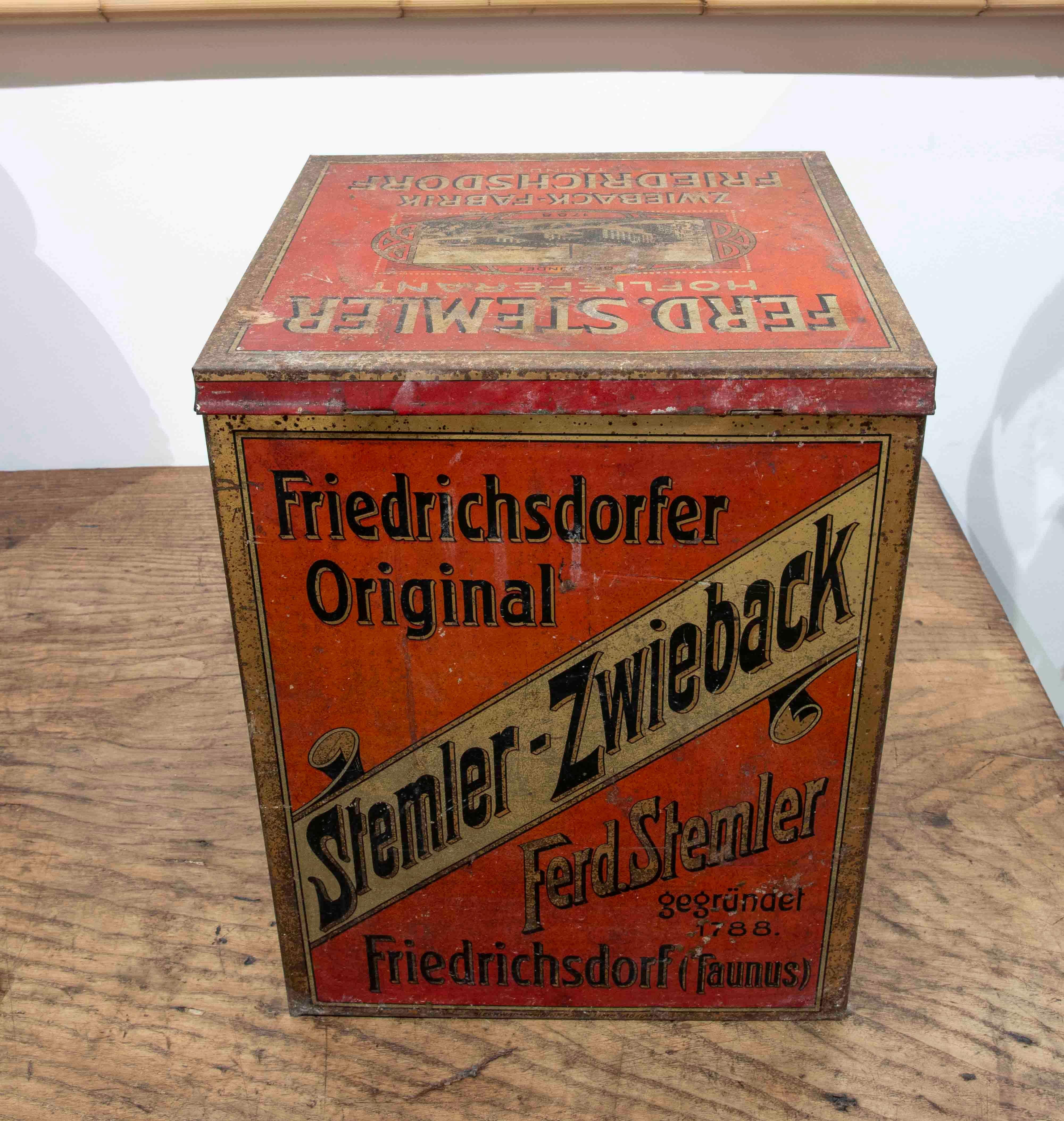 German Tin Food Box, 