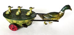 German Tinplate Clockwork Wind Up Toy By Ernest Paul Lehman "Quack Quack" C 1903