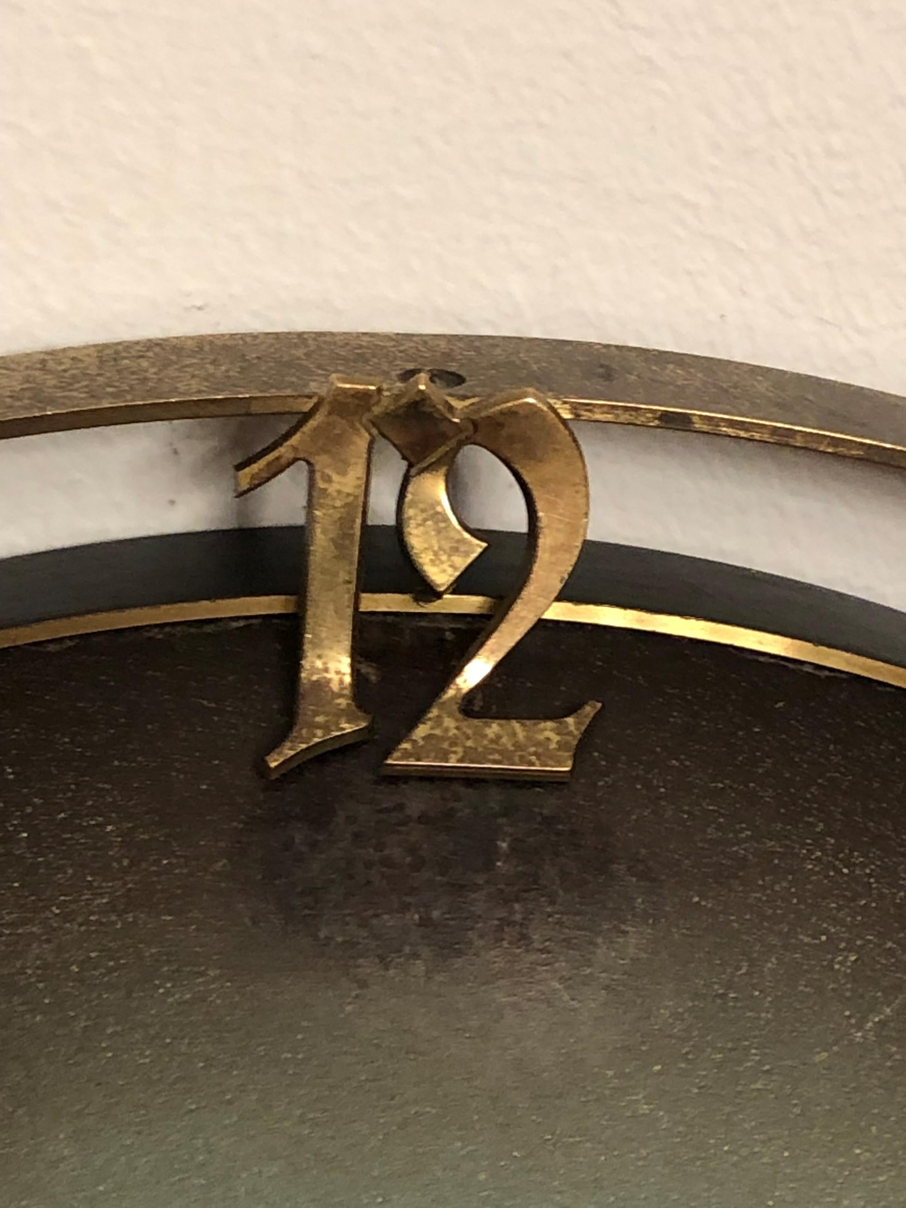 German TN Telenorma Brass Wall Clock 2