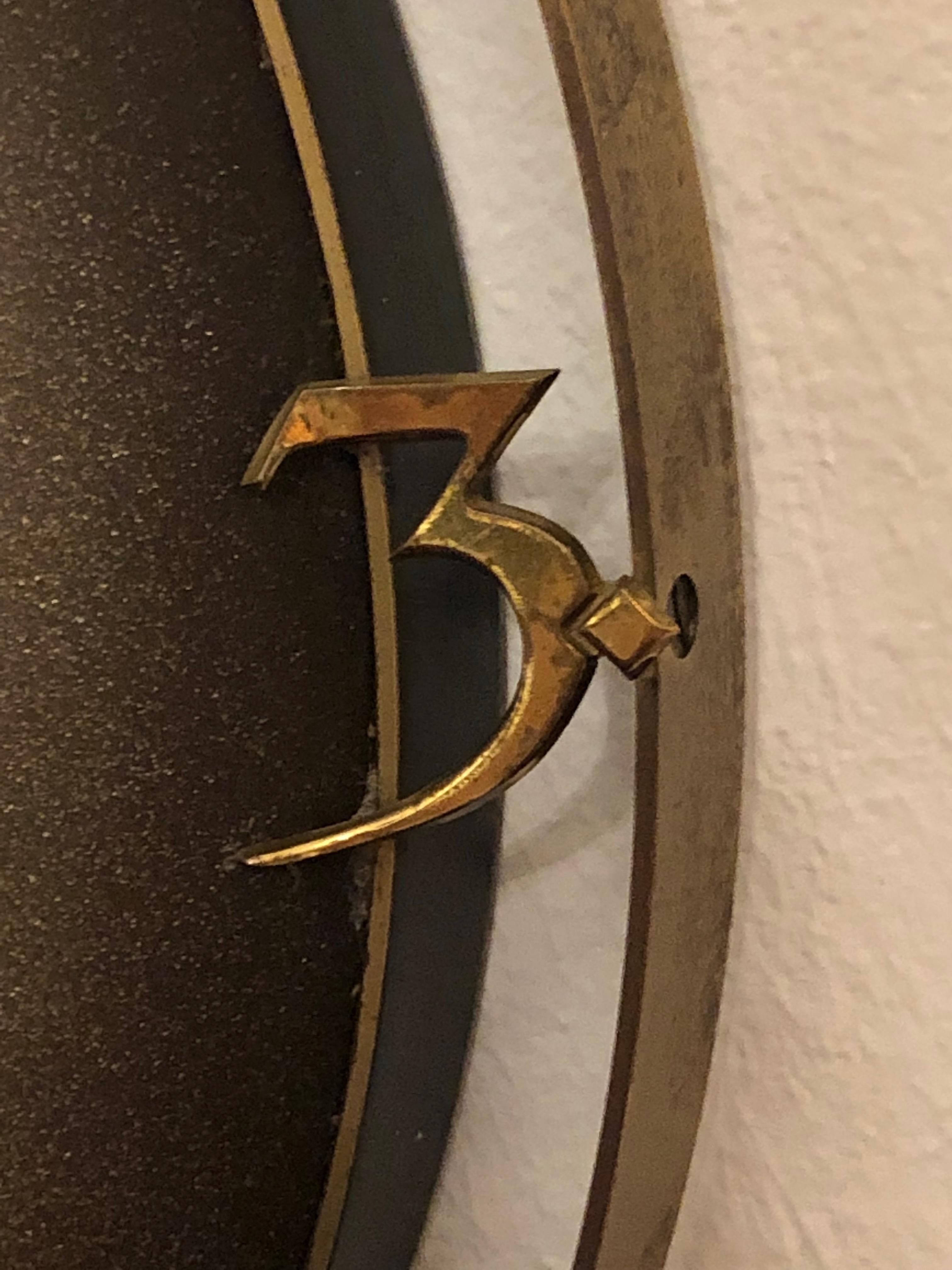 German TN Telenorma Brass Wall Clock 4