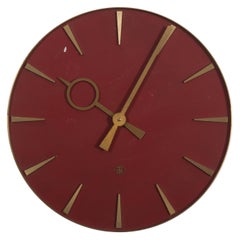 German TN Telenorma Brass Wall Clock