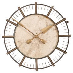 German TN Telenorma Brass Wall Clock