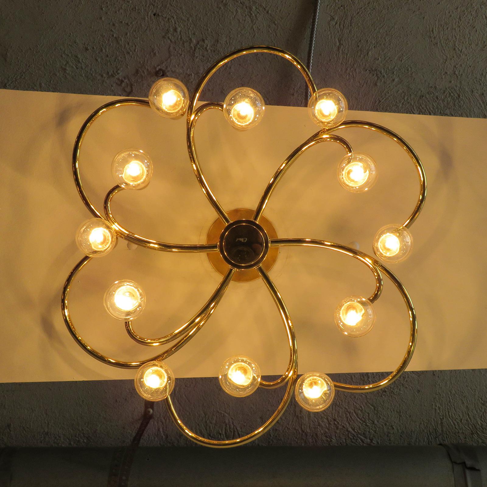 Lampadario tedesco a dodici bracci di Honsel, 1960 in vendita 2