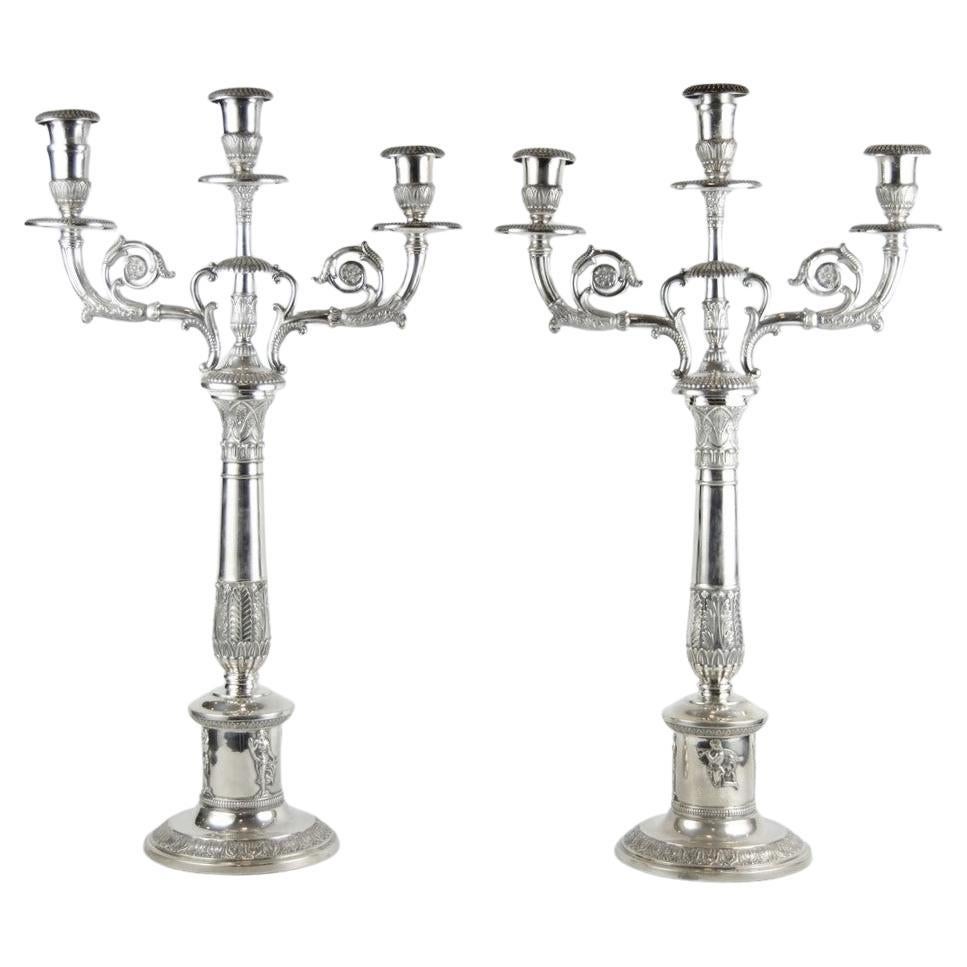 Deux CIRCA allemands en argent, Frères Friedlander, Allemagne, vers 1890 en vente