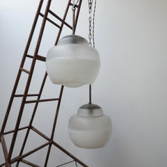 German Unusual Two Tone Antique Pendant Lights '2'