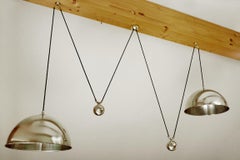 German Vintage Counterweight Pendant Light