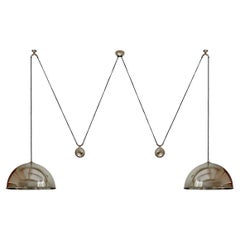 German Vintage Counterweight Pendant Light