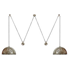 German Vintage Counterweight Pendant Light