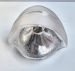 German Vintage Bubble Glass Ceiling or Wall Light Flushmount Sconce, 1970s