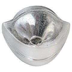 German Vintage Bubble Glass Ceiling or Wall Light Flushmount Sconce, 1970s