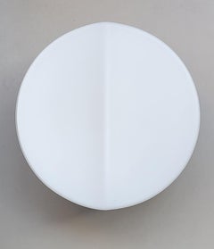 Set di 3 luci da parete a soffitto in vetro minimalista vintage tedesco 1960s