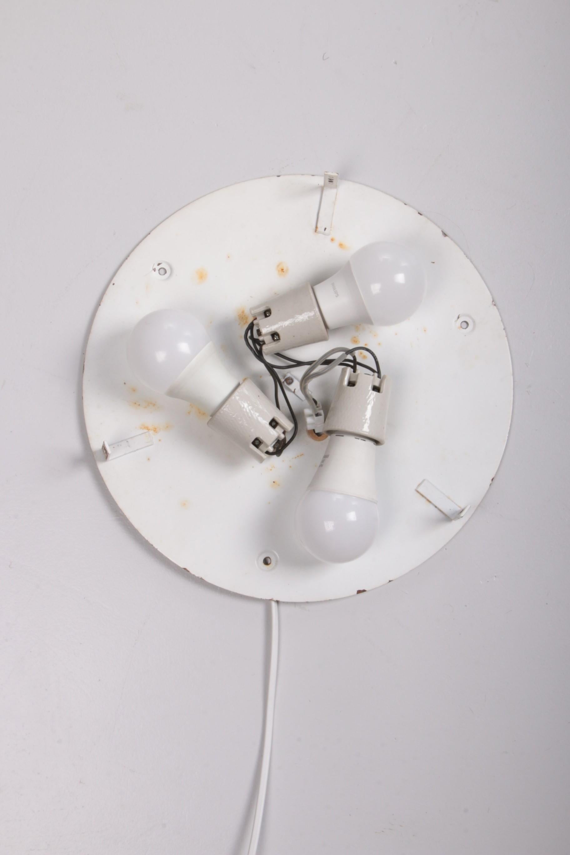 German Vintage Round Ceiling Lamp by Kaiser Idell, 1960s For Sale 3