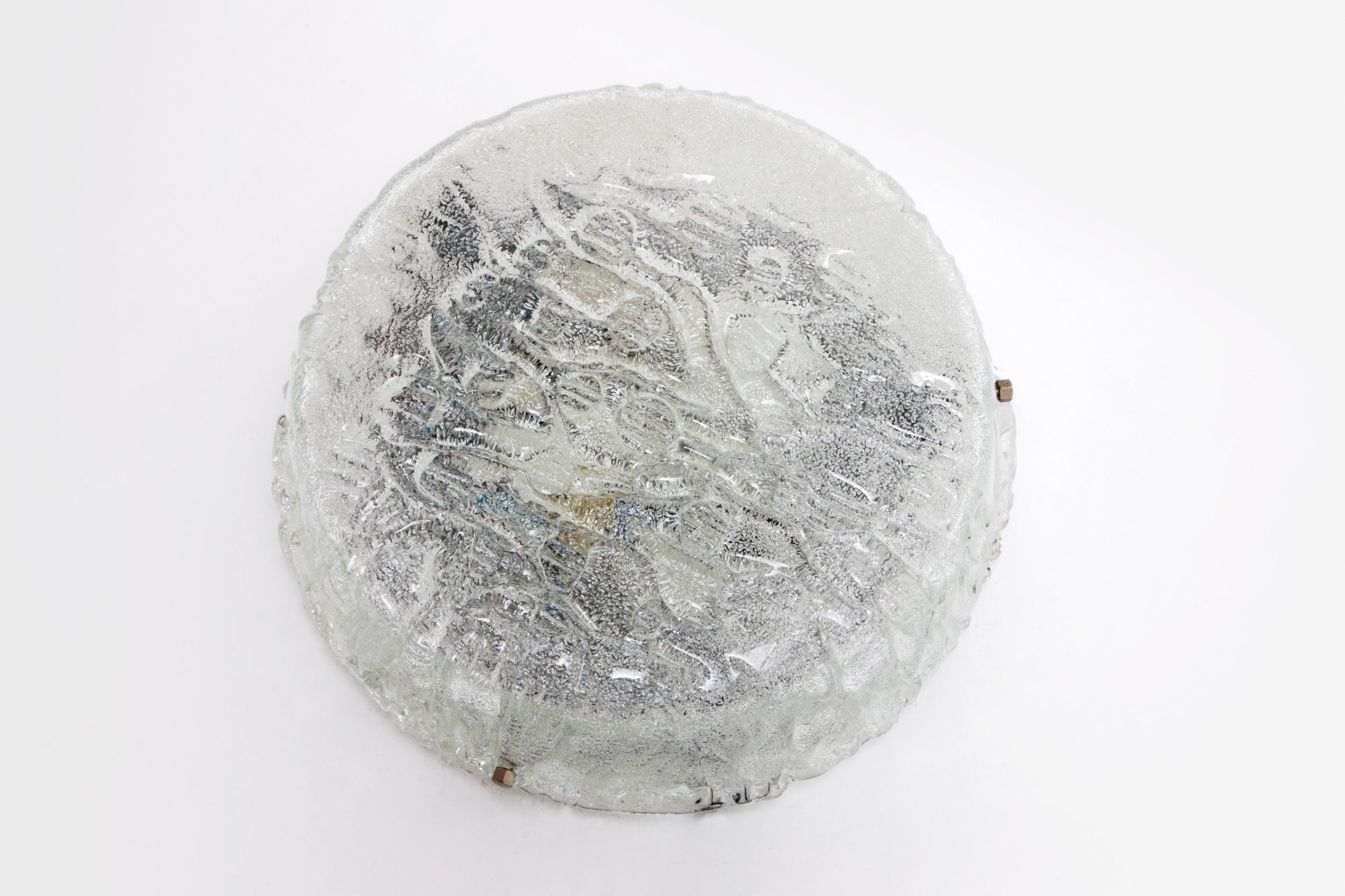 German vintage round ceiling lamp or wall lamp by Kaiser Idell, 1960s For Sale 1