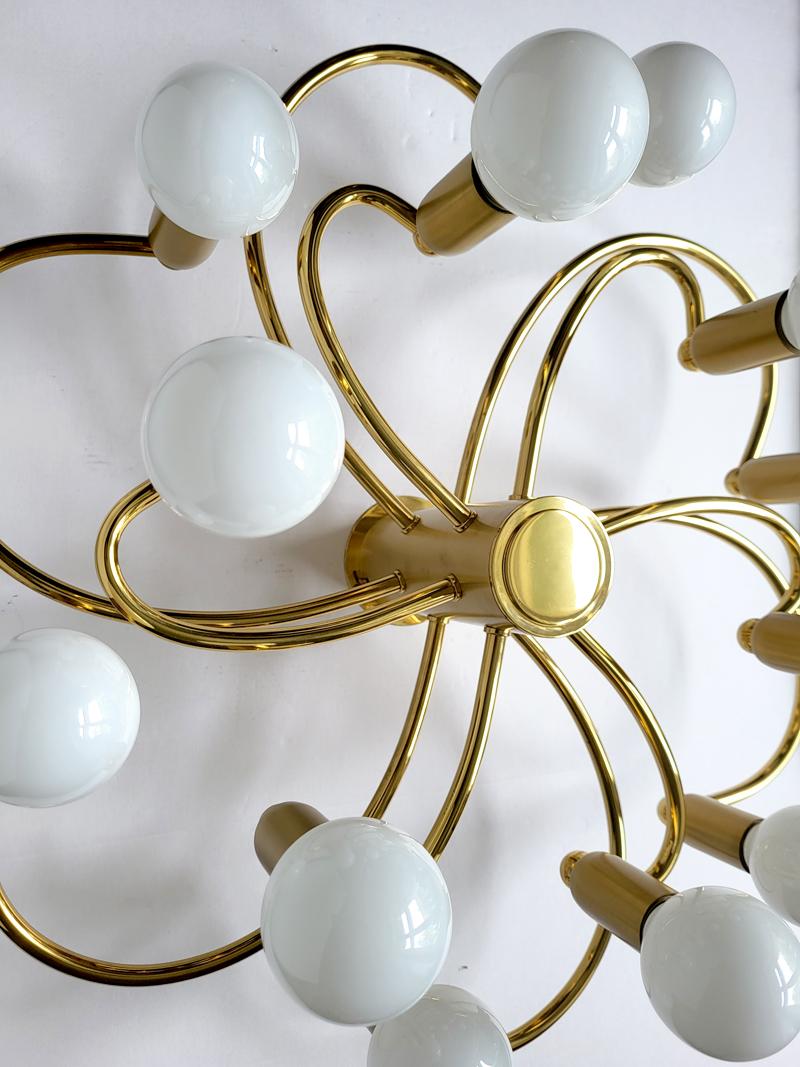 Minimaliste Lustre allemand vintage sculptural pour plafond ou applique murale, 1970 en vente