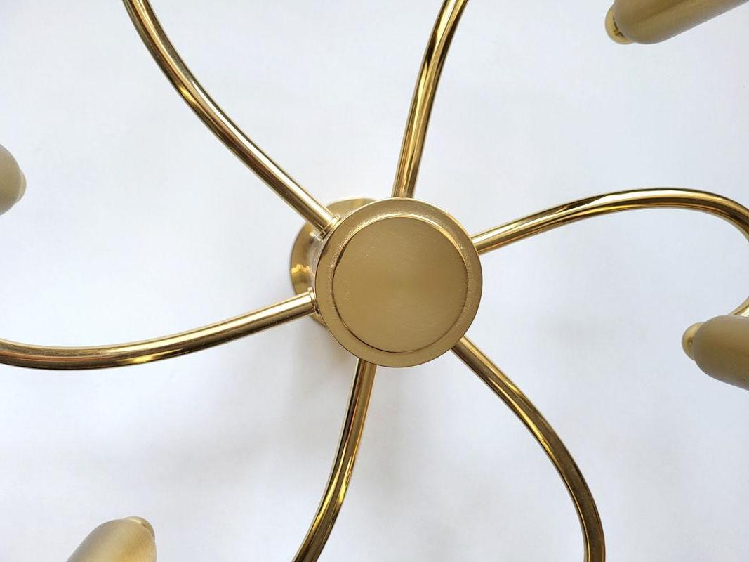 Tedesco Lampadario scultoreo d'epoca da soffitto o da parete, anni '70 in vendita