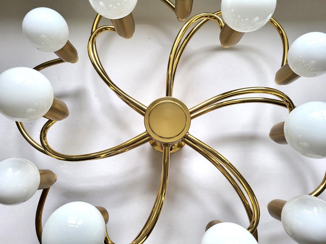 Lustre allemand vintage sculptural pour plafond ou applique murale, 1970 Bon état - En vente à Berlin, DE