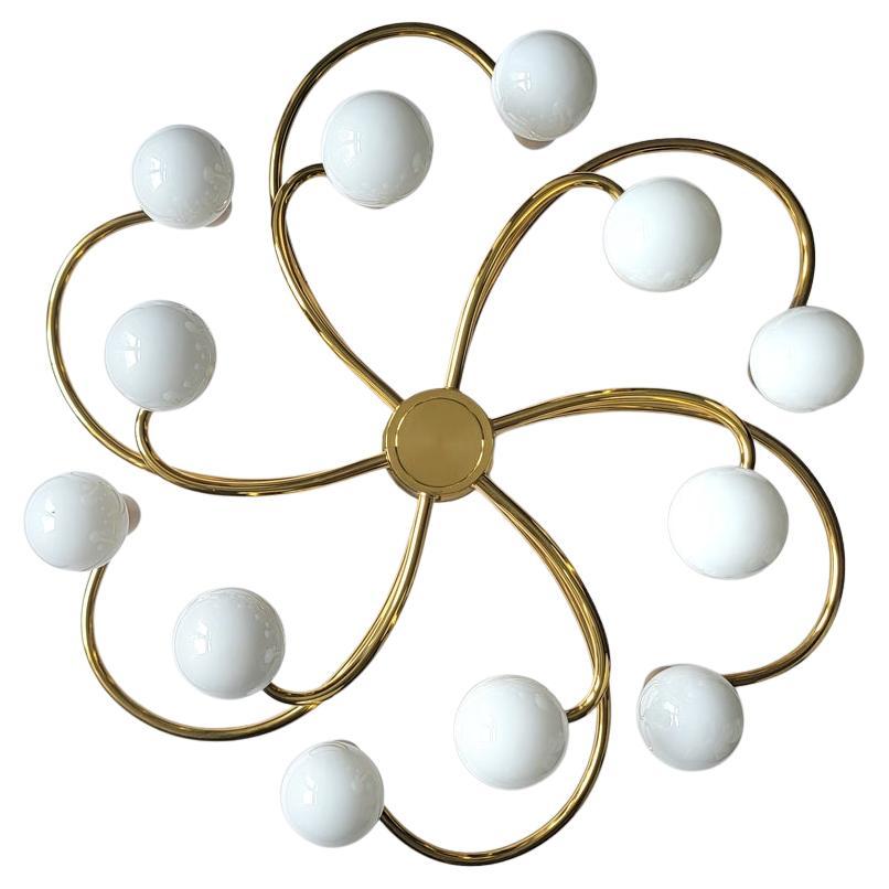 Lustre allemand vintage sculptural pour plafond ou applique murale, 1970 en vente