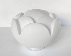 German Vintage Sculptural Glass Table or Bedside Light, 1970s
