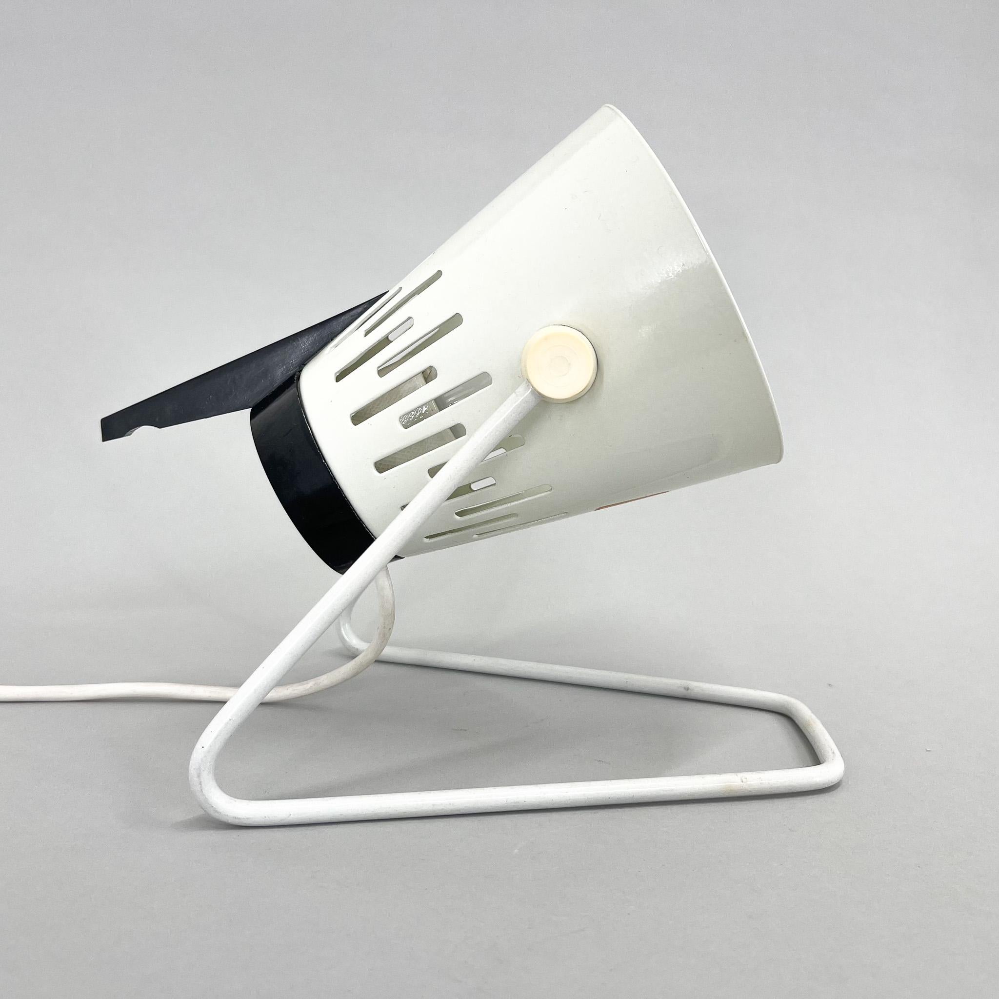 Metal German Vintage Table Lamp from VEB Leuchten, 1970s For Sale