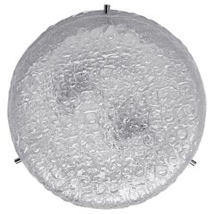 Lampada da incasso in vetro di Murano tedesco vintage, anni '60