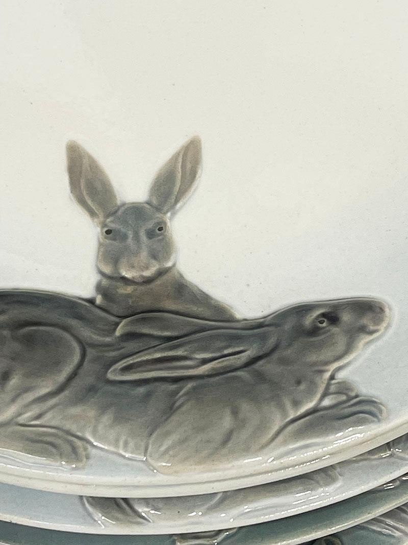 German Wächtersbach 12 Hunting plates and tureen by Carl Bull, 1910 For Sale 6
