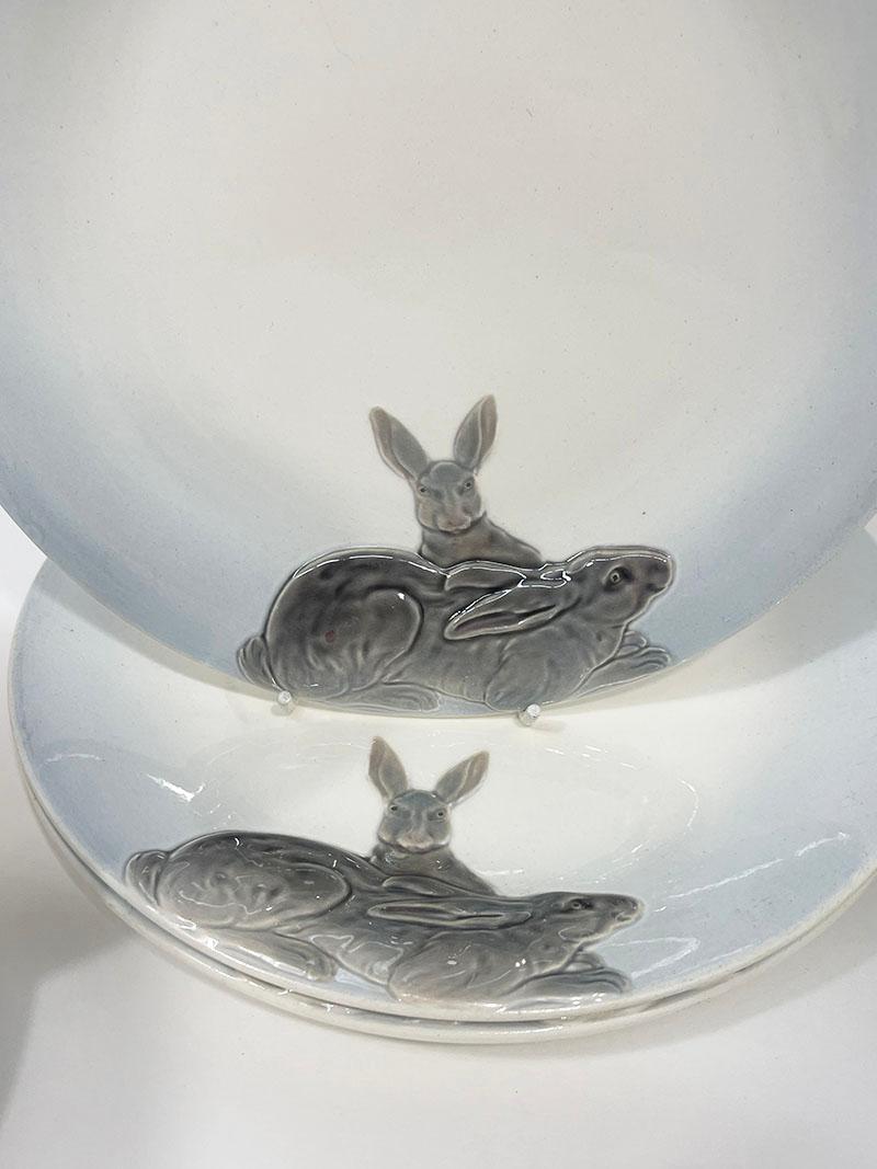 20th Century German Wächtersbach 12 Hunting plates and tureen by Carl Bull, 1910 For Sale