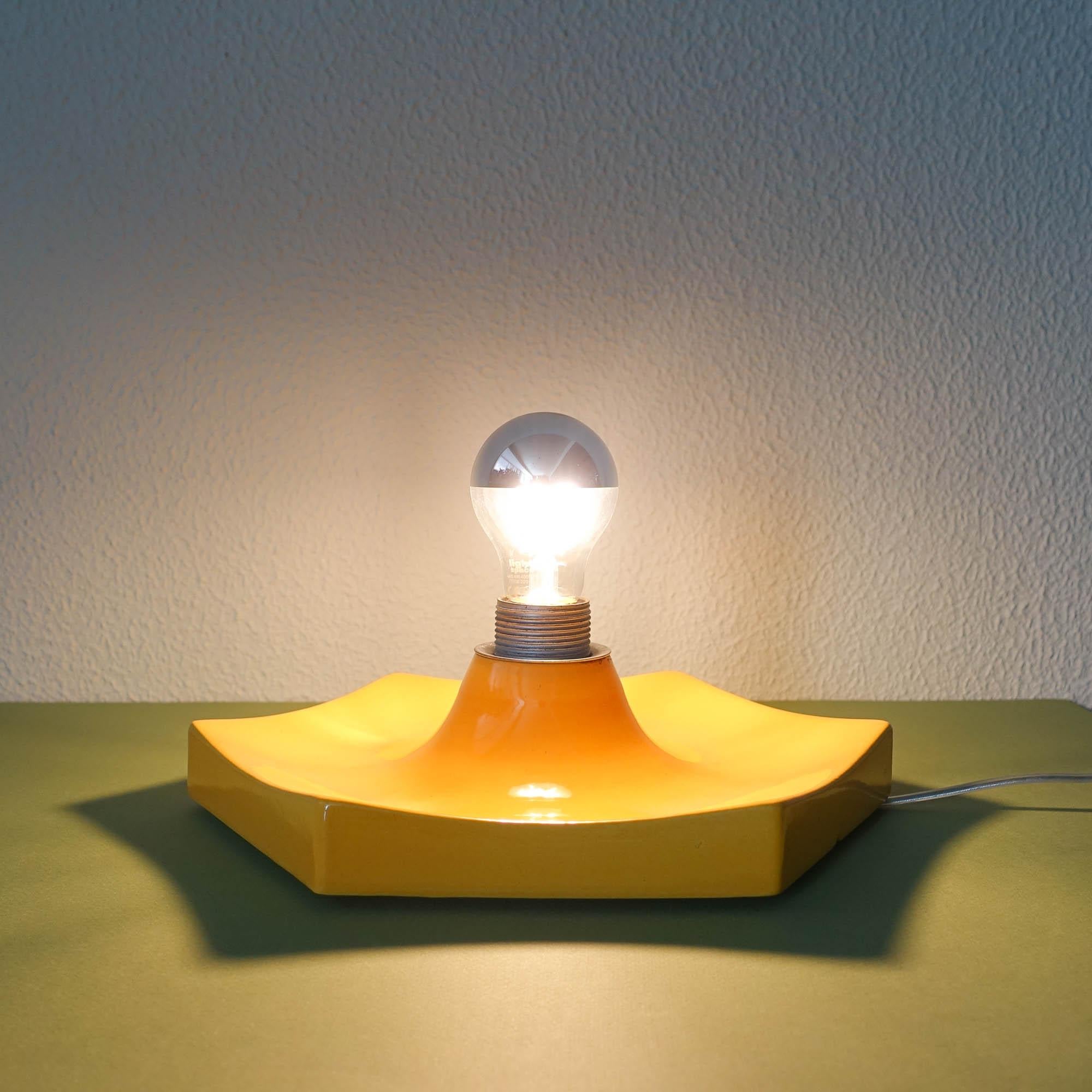 Late 20th Century German Wall/ Ceiling Ceramic Lamp, 1970s For Sale