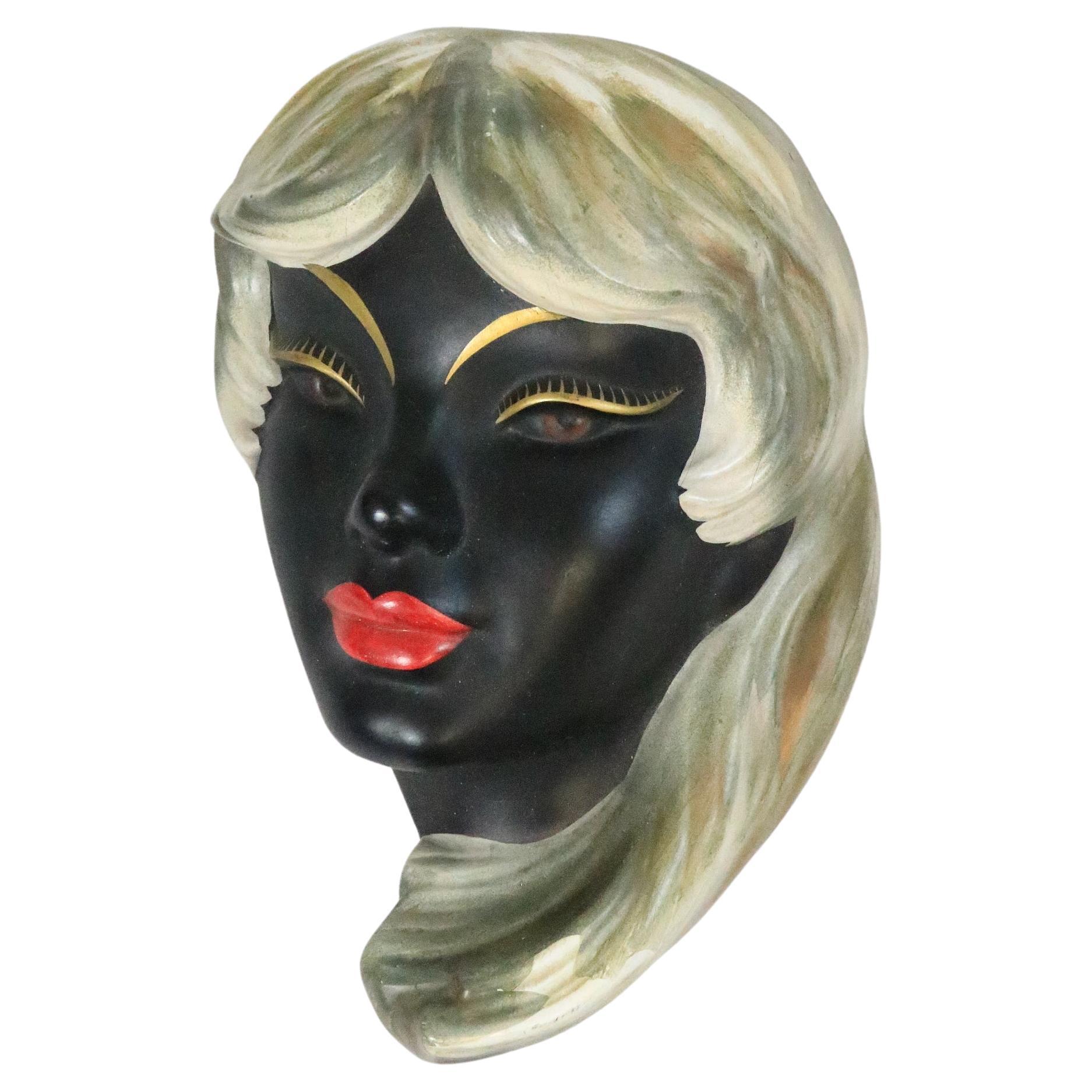 German Wall Mask from the 1950s, GOEBEL, Mainit