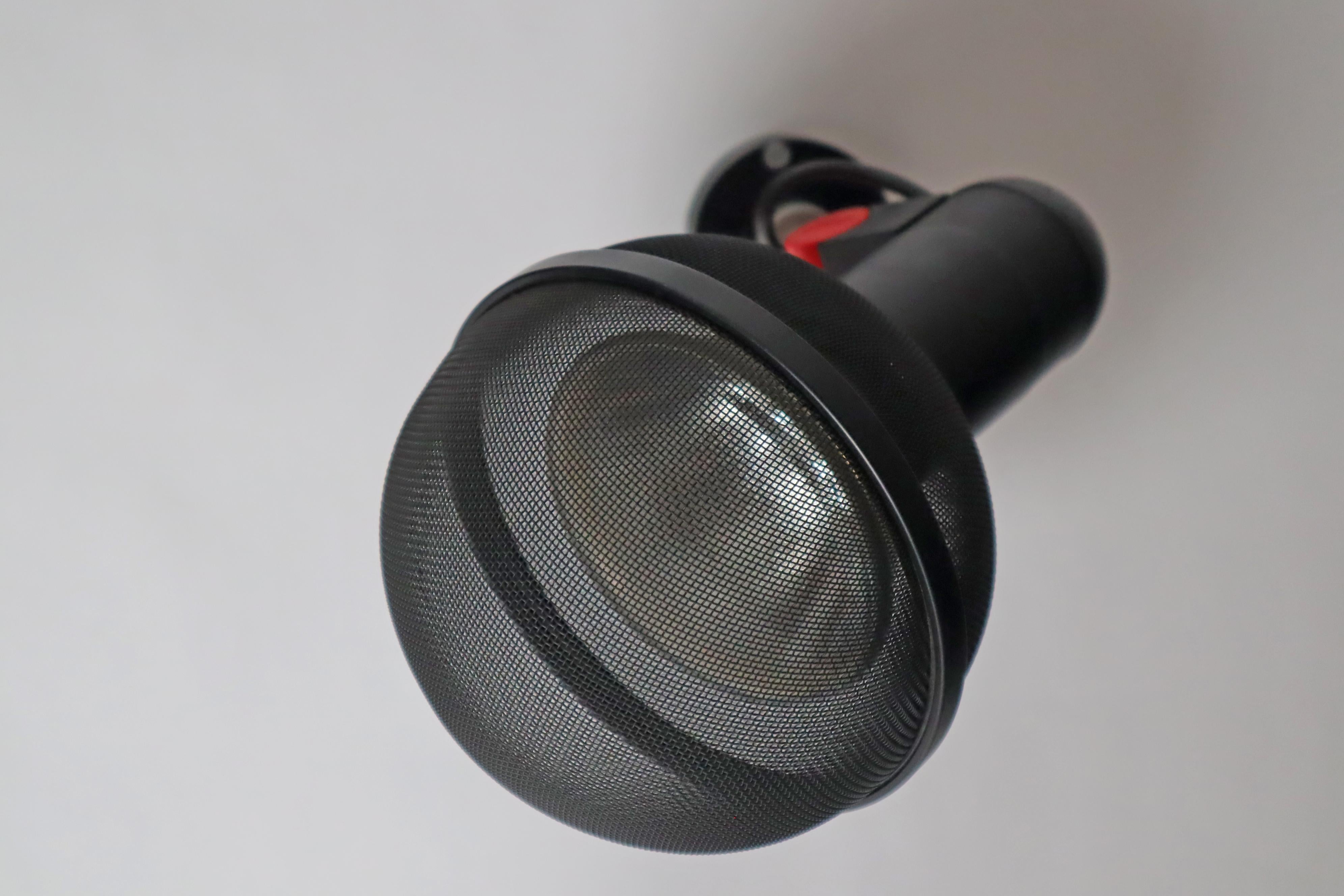 German Wall or Ceiling Light in the Shape of a Microphone from Erco Leuchten For Sale 3