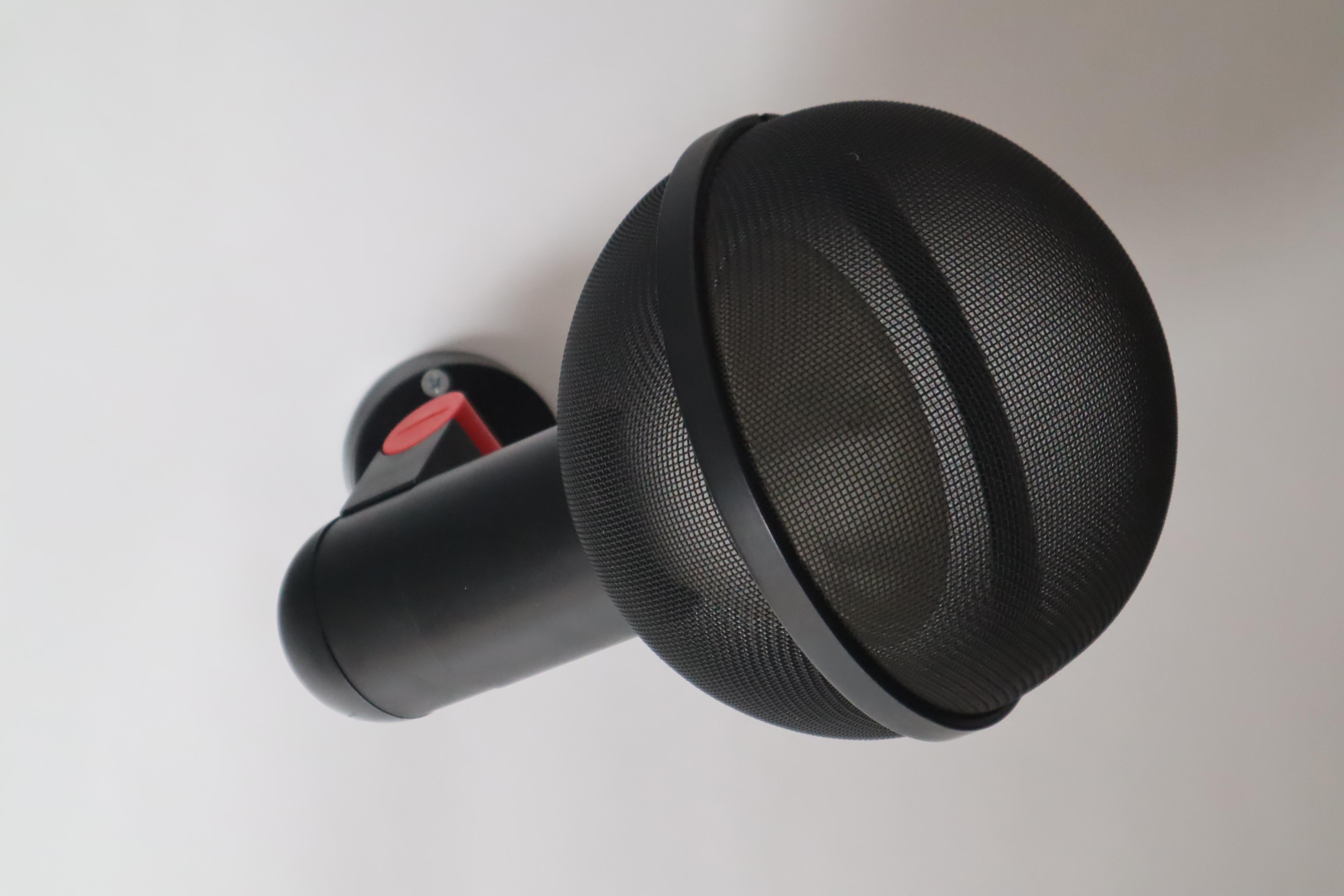 German Wall or Ceiling Light in the Shape of a Microphone from Erco Leuchten For Sale 4