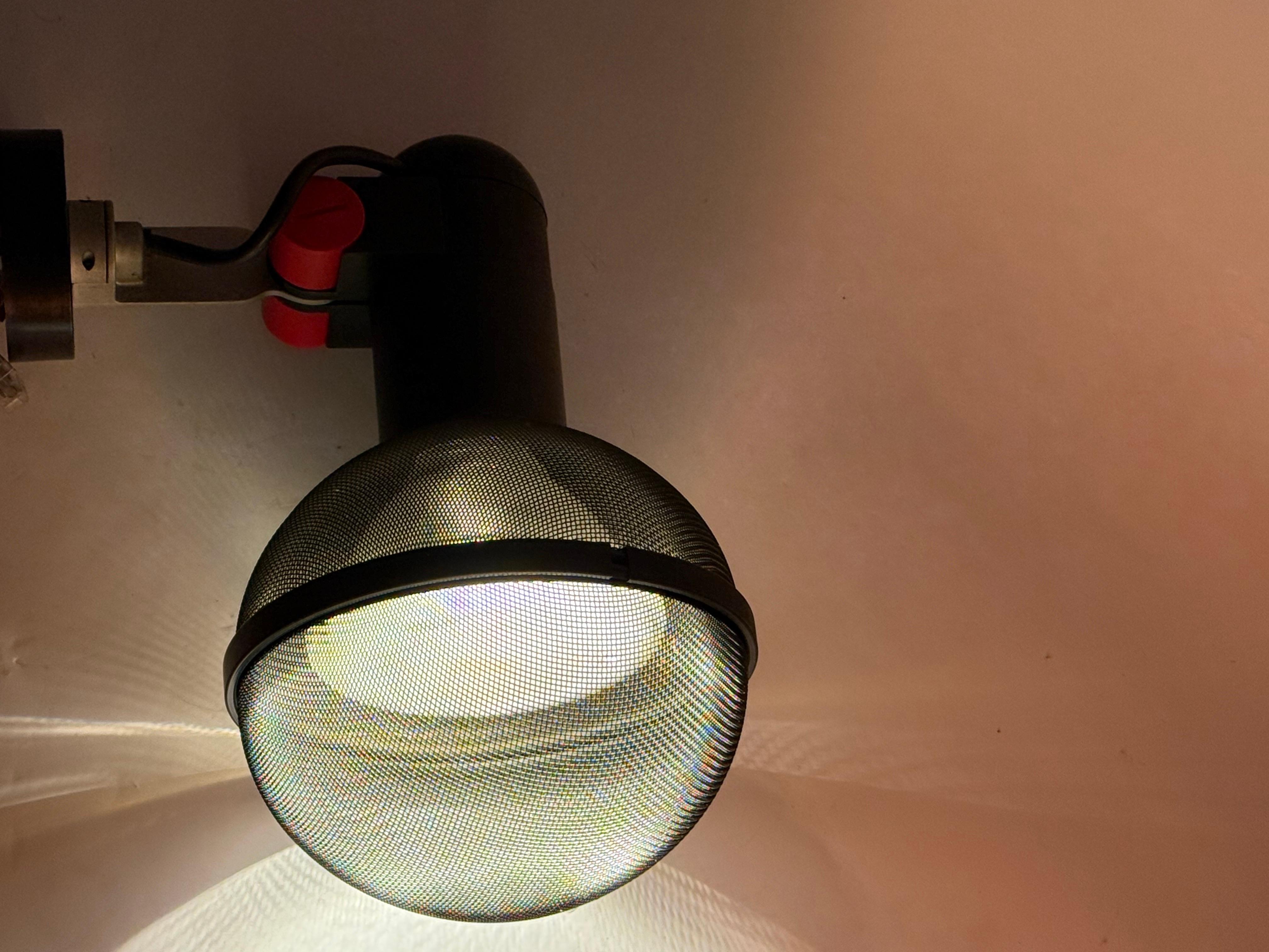 Machine-Made German Wall or Ceiling Light in the Shape of a Microphone from Erco Leuchten For Sale
