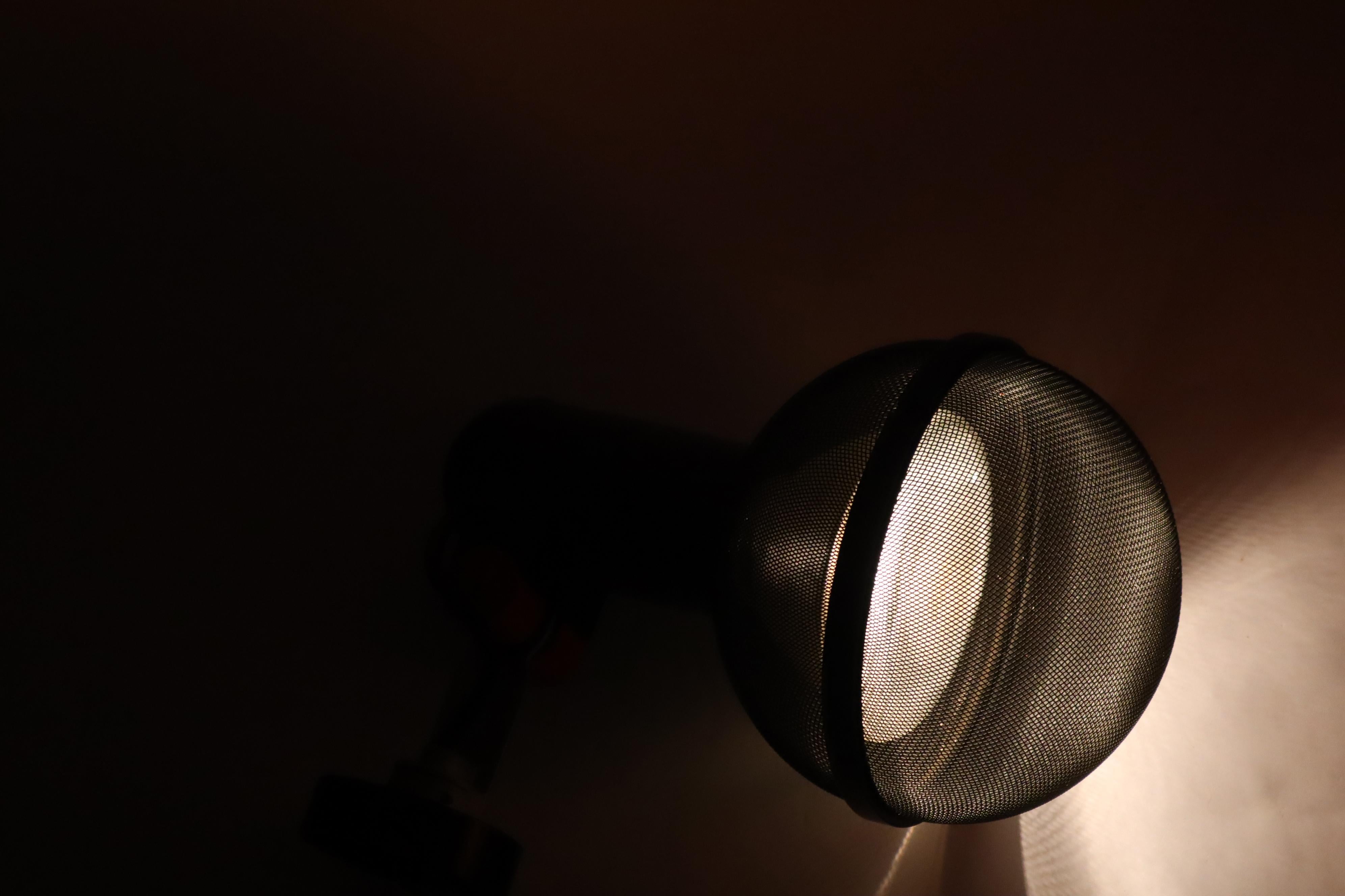 German Wall or Ceiling Light in the Shape of a Microphone from Erco Leuchten In Good Condition For Sale In Hannover, DE